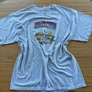 Vintage 90s Arizona Desert Skeleton Dog Graphic Tee Men’s XL